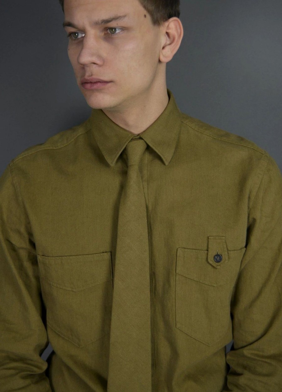 Accessories * | Hansen Garments Tie | Olive