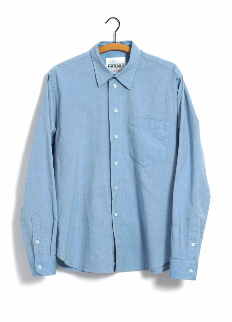 Tops * | Hansen Garments Raymond | Relaxed Classic Shirt | Turquoise