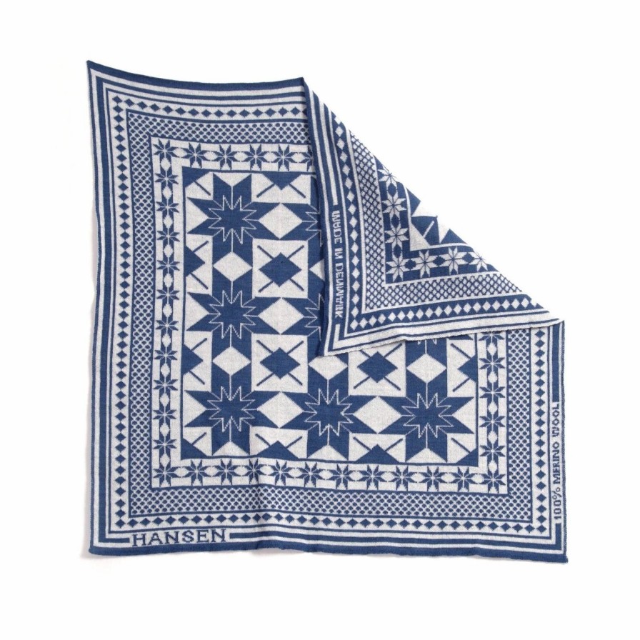 Accessories * | Hansen Garments Bandana Two | Snow | Blue-White