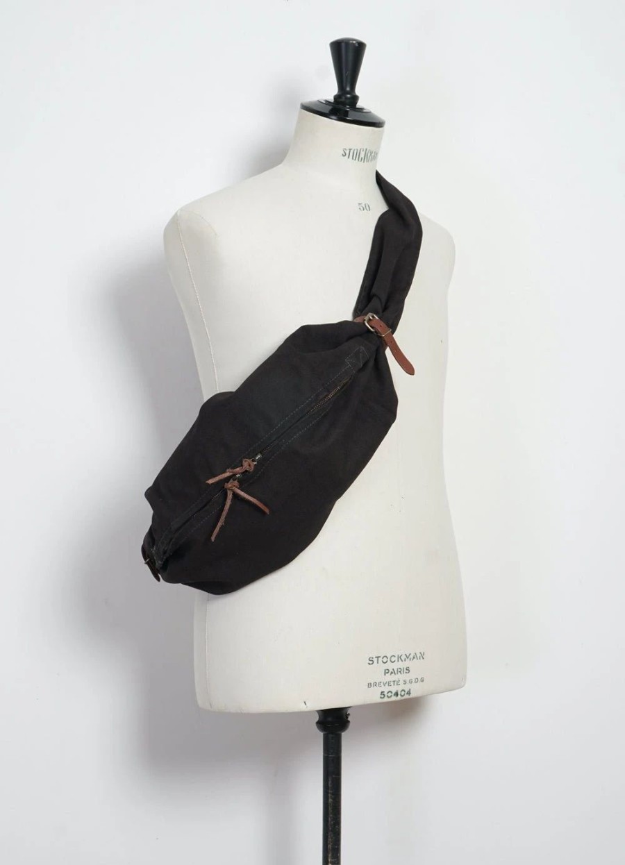 Accessories * | Kapital Little Snufkin #6 | Canvas Bag | Black