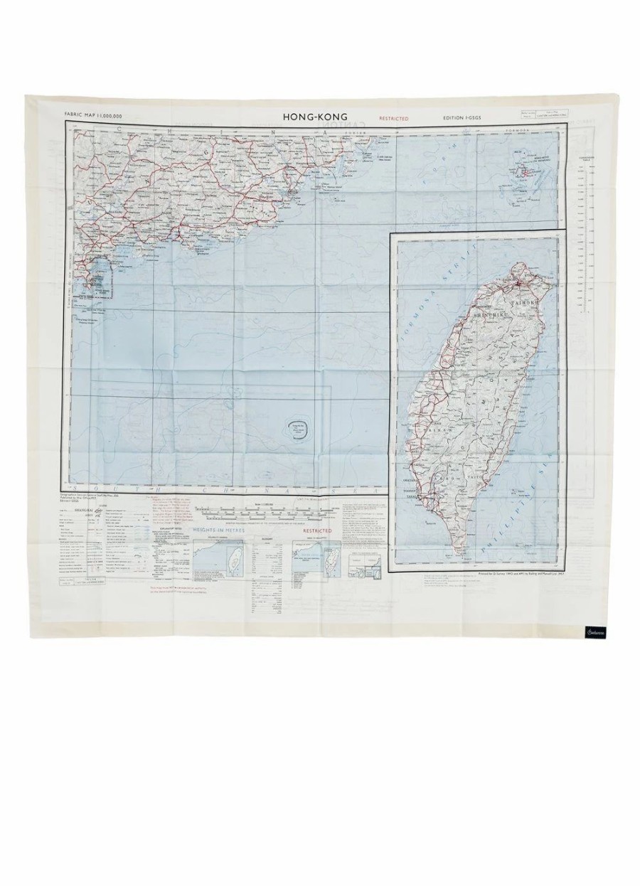 Accessories * | Bonhomme Escape Scarf | Hong Kong / Canton | Map