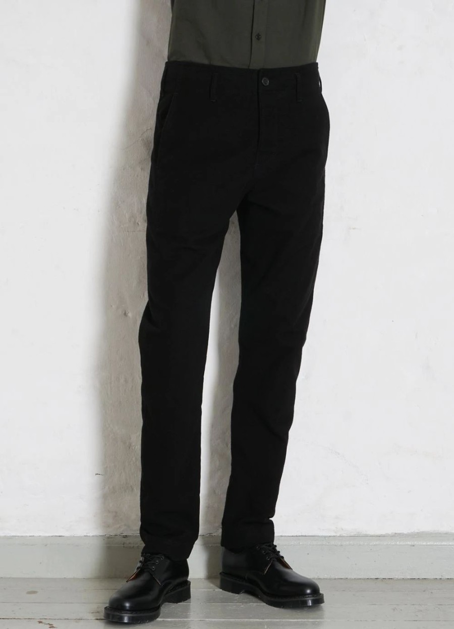 Bottoms * | Hansen Garments Svenning | Slim Fit Trousers | Black