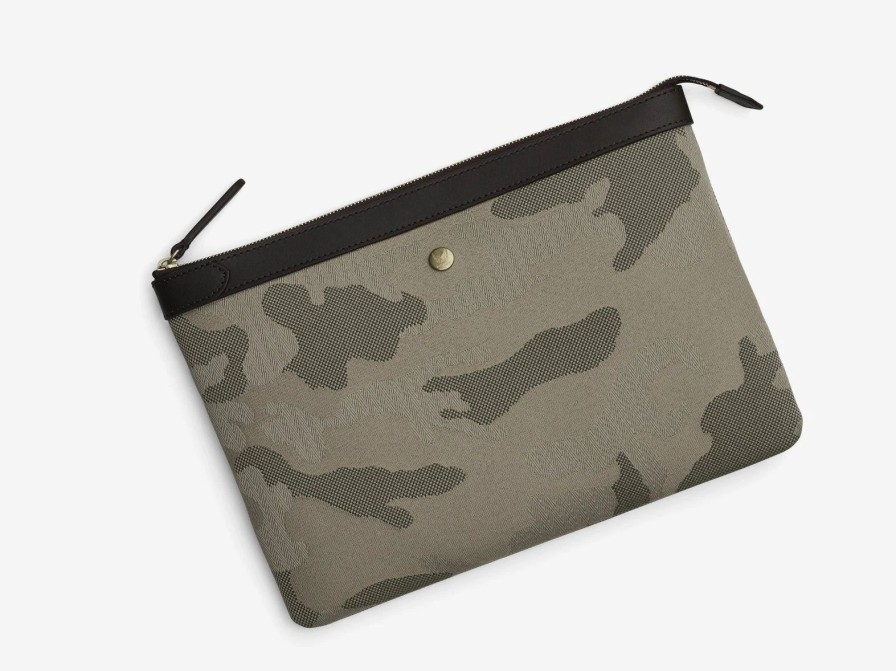 Accessories * | Mismo M/S Pouch Large | Sage Camo/Dark Brown