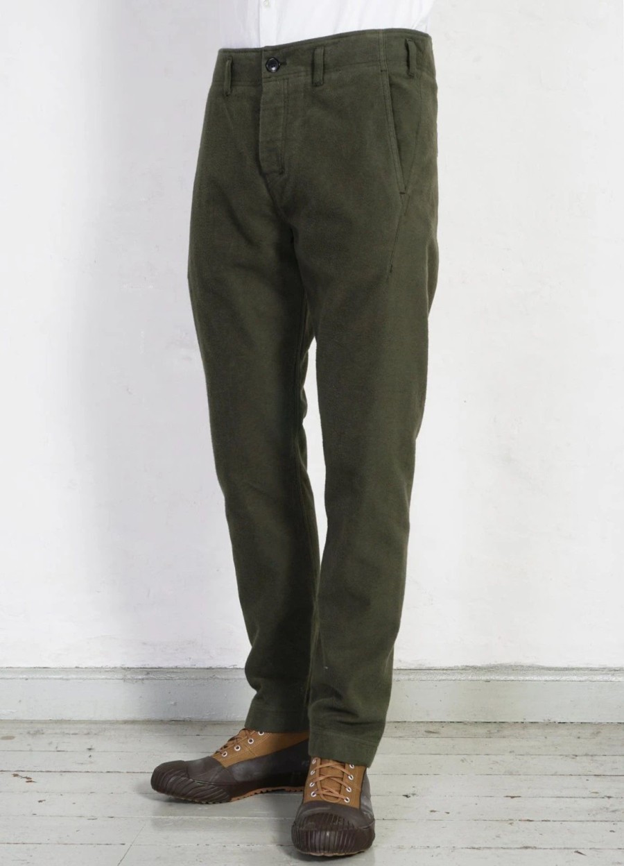 Bottoms * | Hansen Garments Svenning | Slim Fit Trousers | Dark Green