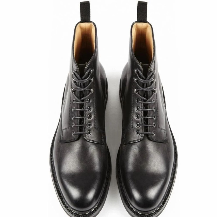 Footwear * | Heschung Hetre | Leather Boots | Black