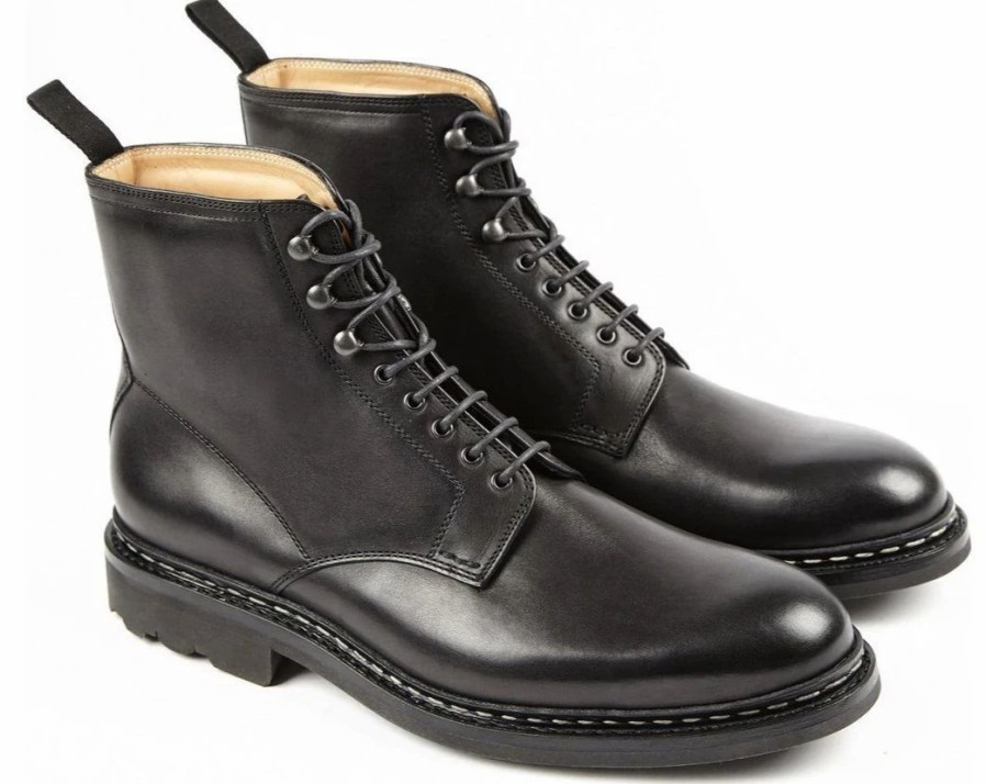 Footwear * | Heschung Hetre | Leather Boots | Black