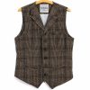 Tops * | Hansen Garments William | Lapel Waistcoat | Checkered