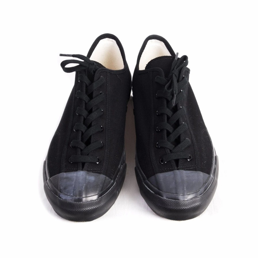 Footwear * | Moonstar Gym Classic | Canvas Vulcanised Sole Sneaker | Black Mono