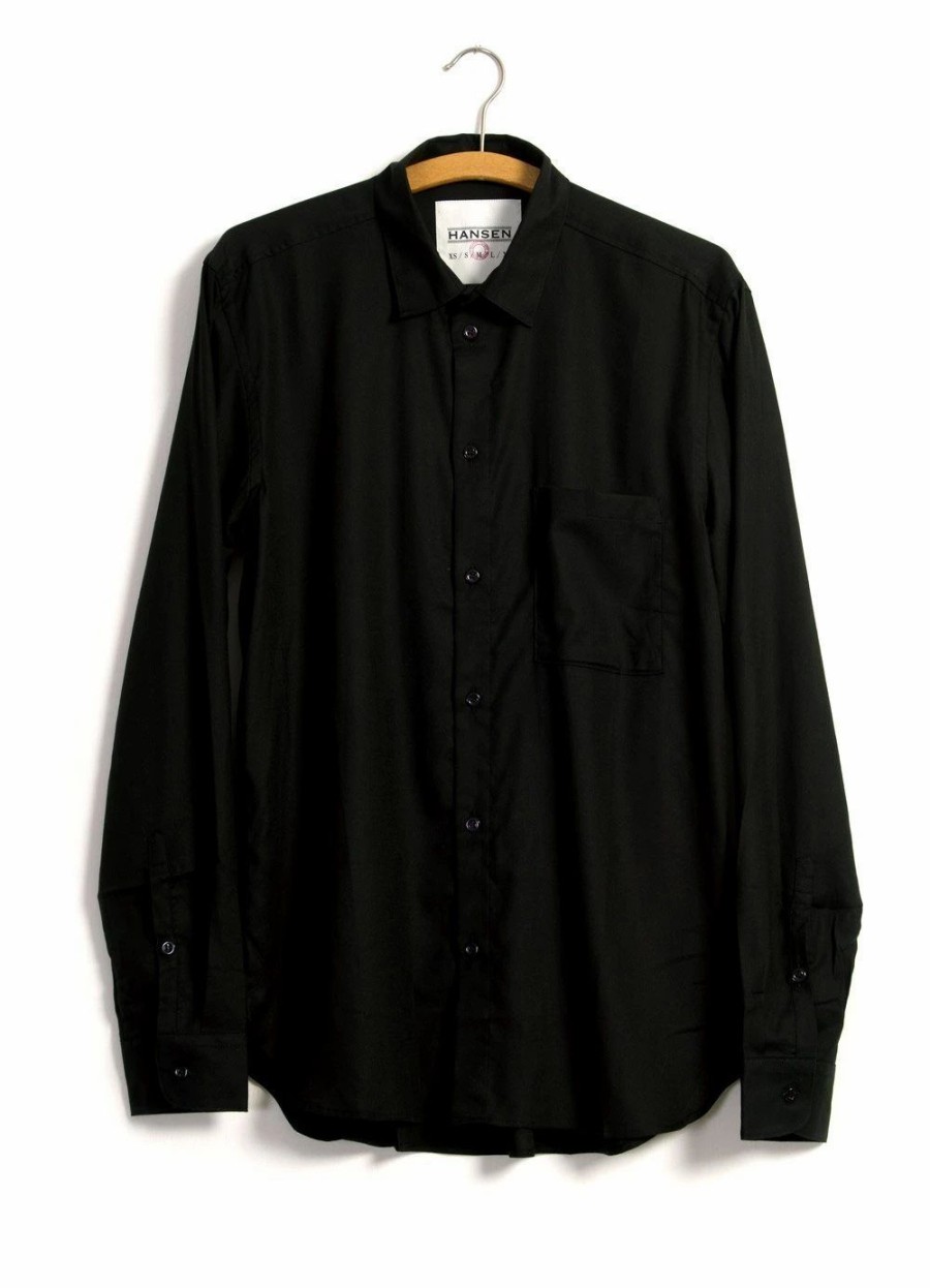 Tops * | Hansen Garments Henning | Casual Classic Shirt | Black