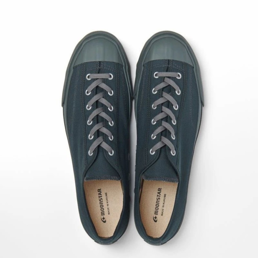 Footwear * | Moonstar Gym Classic | Canvas Vulcanised Sole Sneaker | Blue Grey