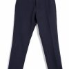 Bottoms * | Hansen Garments Finn | Side Buckle Regular Trousers | Blue Pin