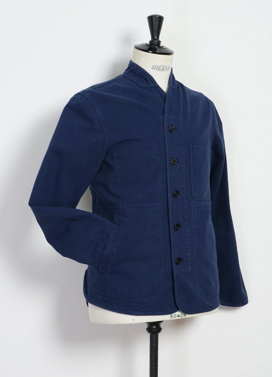 Tops * | Hansen Garments Erling | Refined Work Jacket | Work Blue