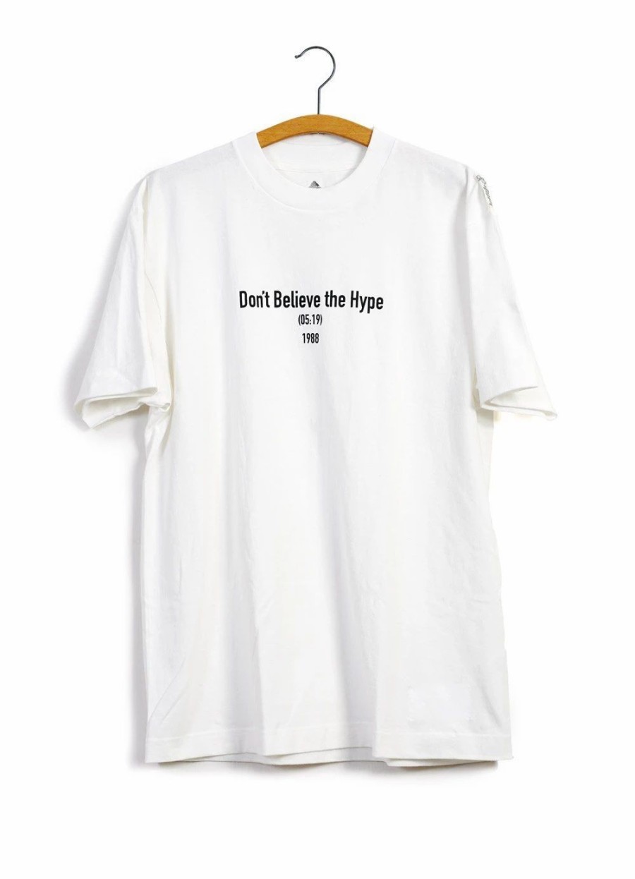 Tops * | Mountain Research Favorite Track T | Don'T Believe The Hype | White