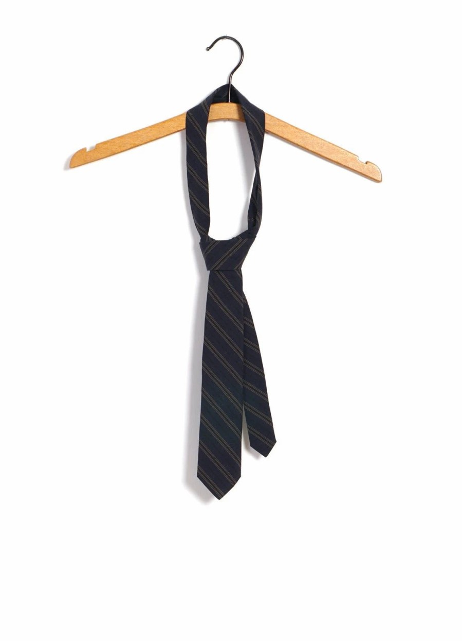 Accessories * | Hansen Garments Tie | Striped Tie | Navy Stripes