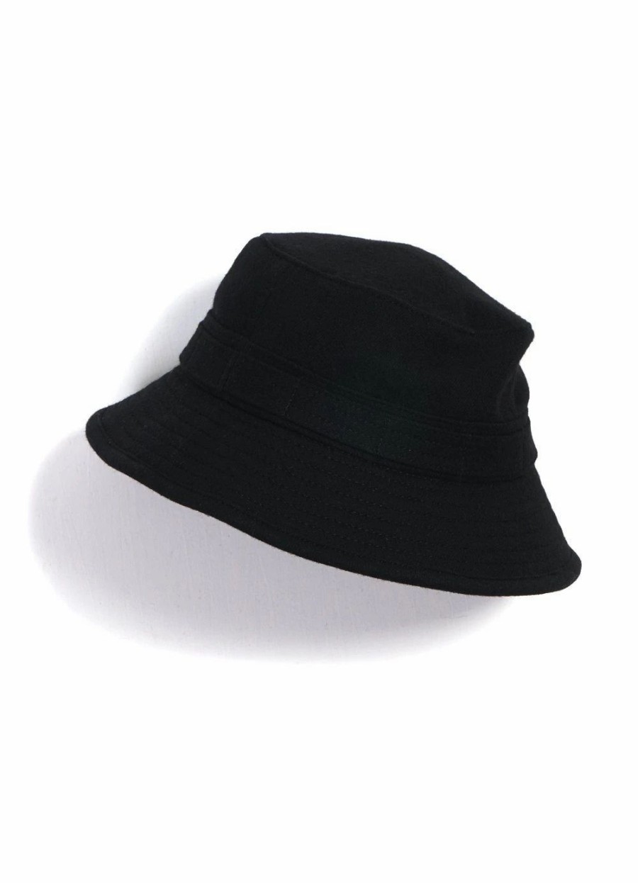 Accessories * | Hansen Garments Edvard | Bucket Hat With Earflaps | Black