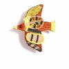 Accessories * | Kapital Dove | 3D Embroidered Pin Badge | Orange