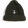 Accessories * | G.R.P Anchor Beanie | Merino Wool | Green