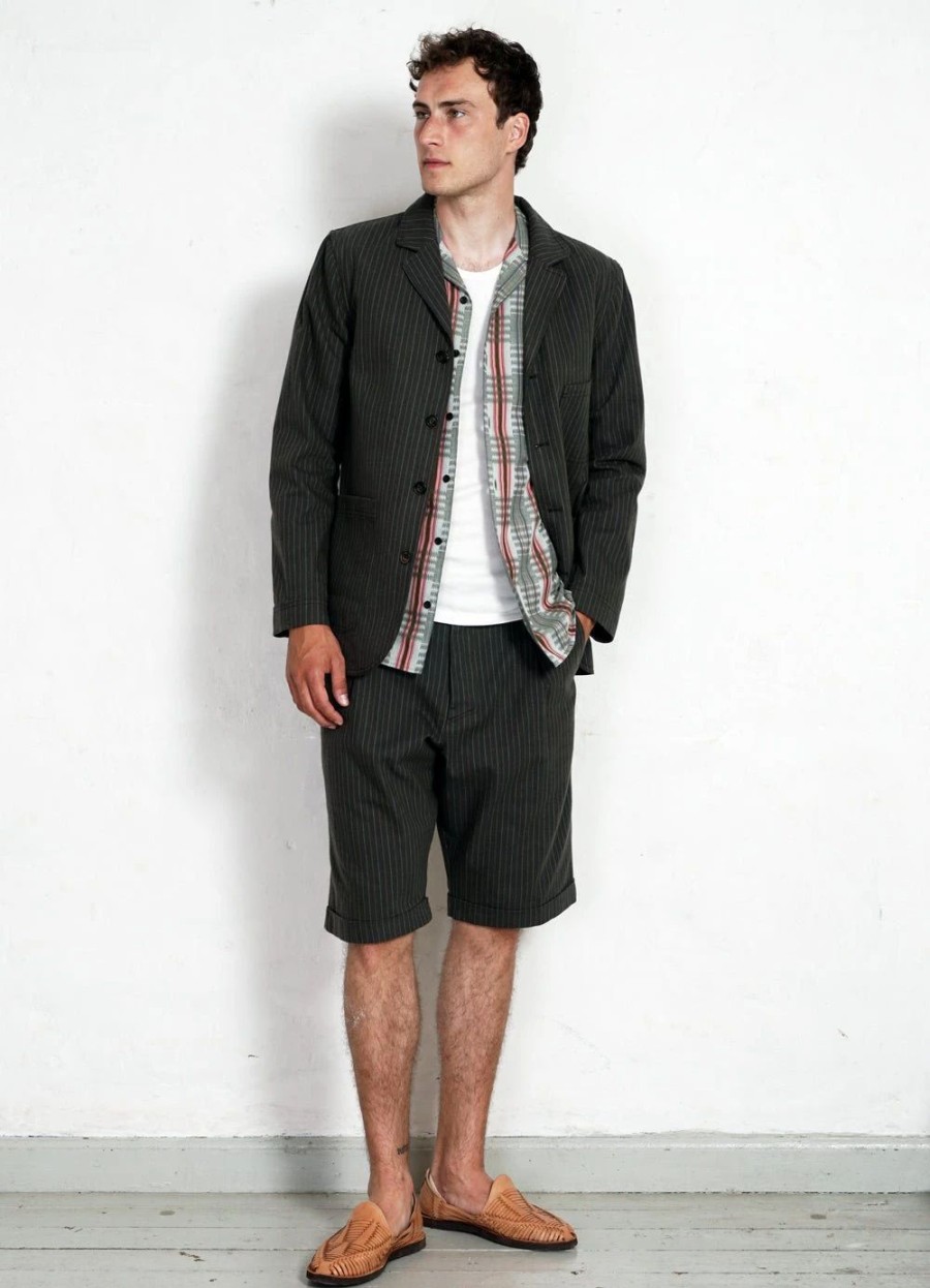 Bottoms * | Hansen Garments Birk | Single Pleated Shorts | Khaki Pin