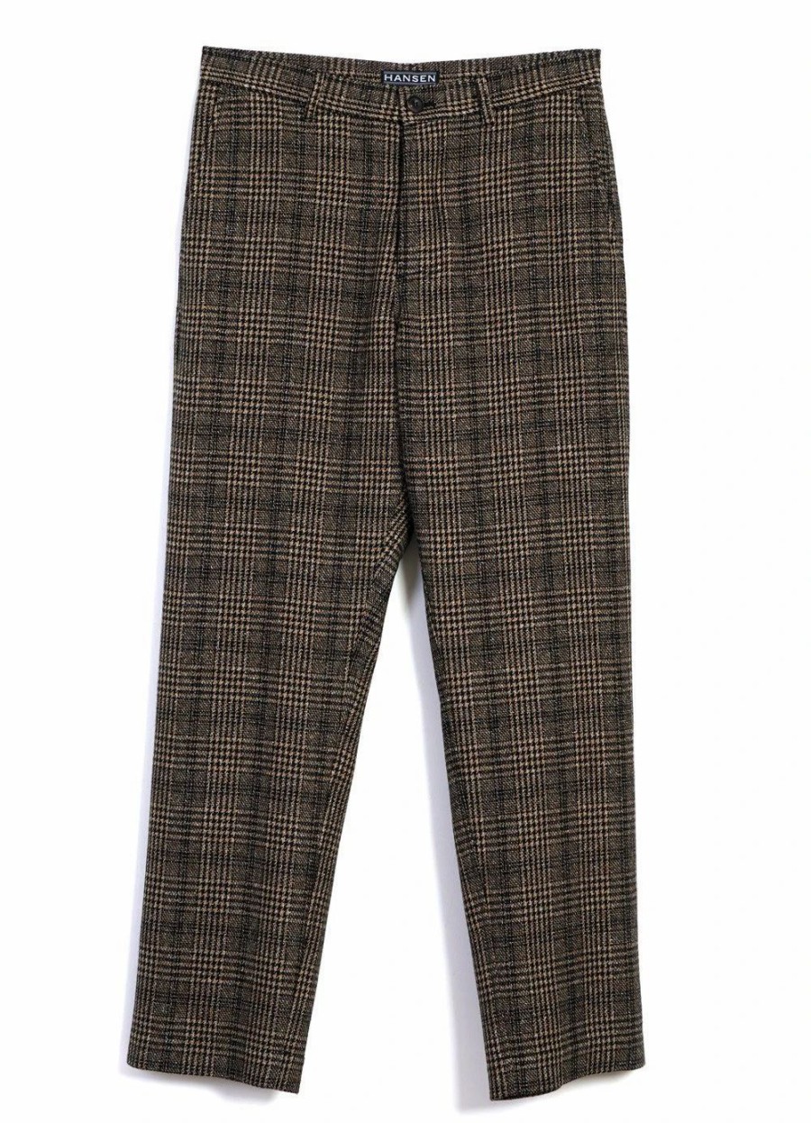 Bottoms * | Hansen Garments Ken | Wide Cut Trousers | Checkered