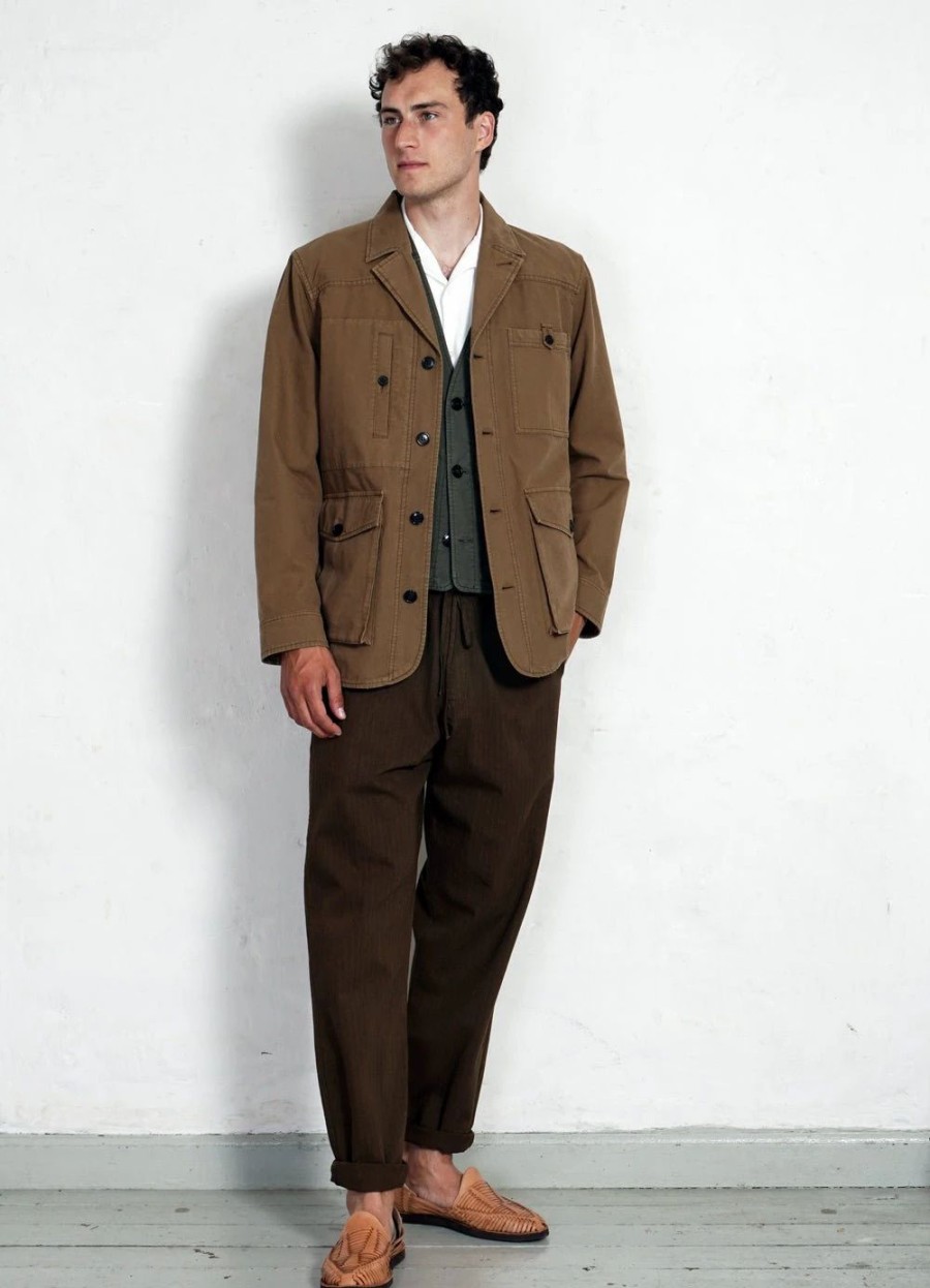 Tops * | Hansen Garments Aslak | Utility Jacket | Khaki