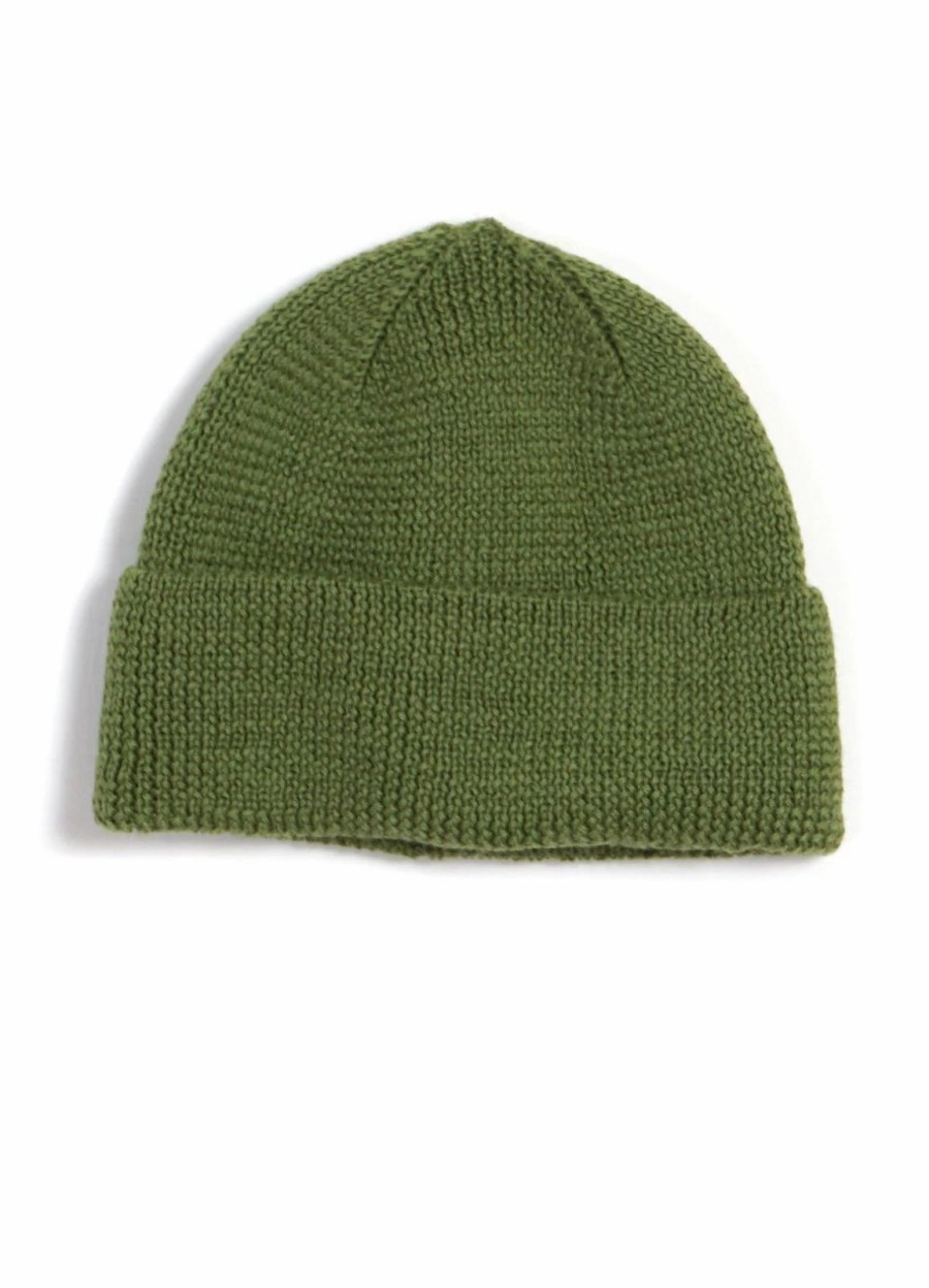 Accessories * | Hansen Garments Tore | Knitted Rib Beanie | Green