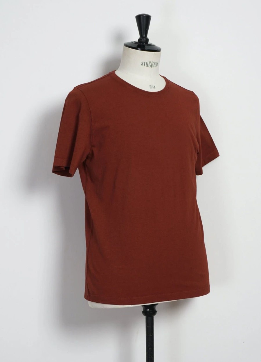 Tops * | Hansen Garments Julian | Crew Neck T-Shirt | Terracotta