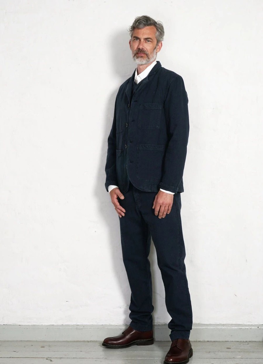 Bottoms * | Hansen Garments Fred | Regular Cut Work Trousers | Black Navy