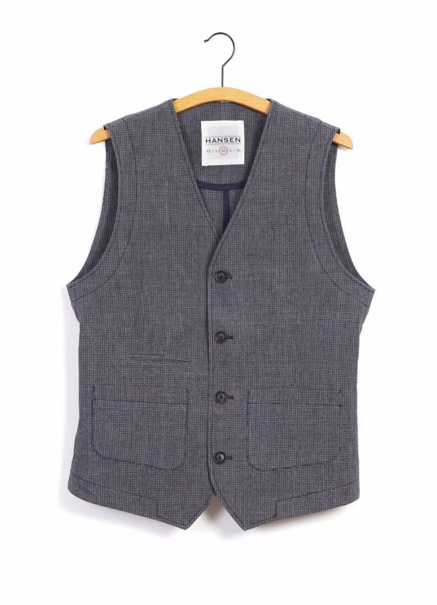 Tops * | Hansen Garments Halfdan | Classic Waistcoat | River