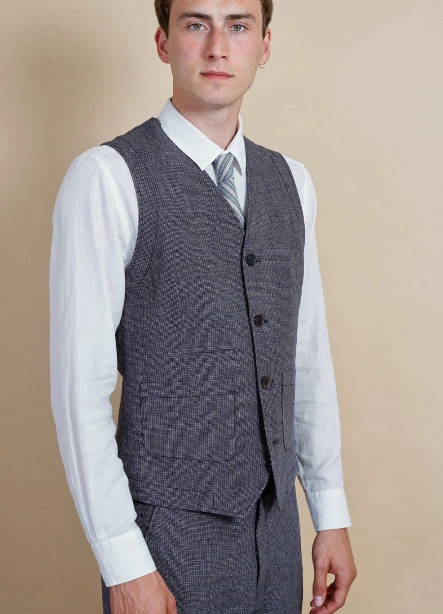 Tops * | Hansen Garments Halfdan | Classic Waistcoat | River