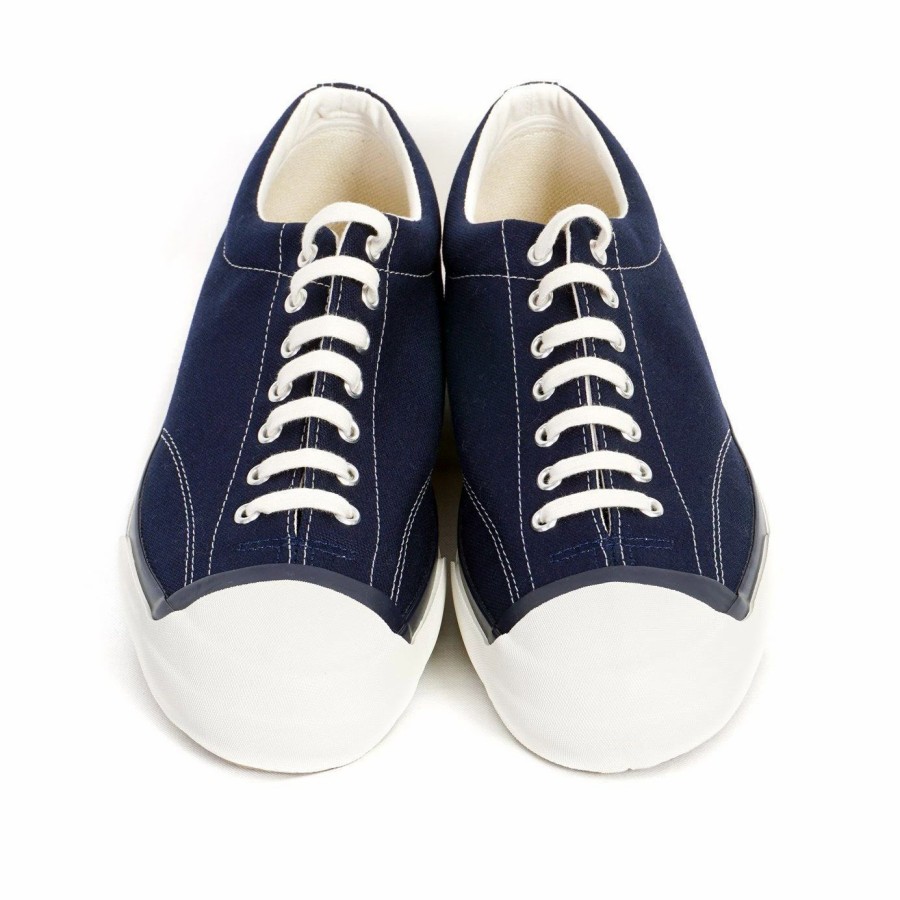 Footwear * | Moonstar Gym Court | Canvas Vulcanised Sole Sneaker | Navy