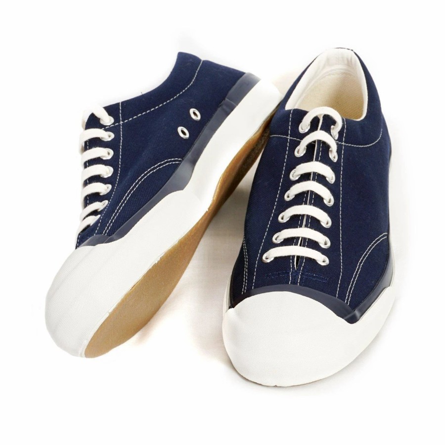 Footwear * | Moonstar Gym Court | Canvas Vulcanised Sole Sneaker | Navy