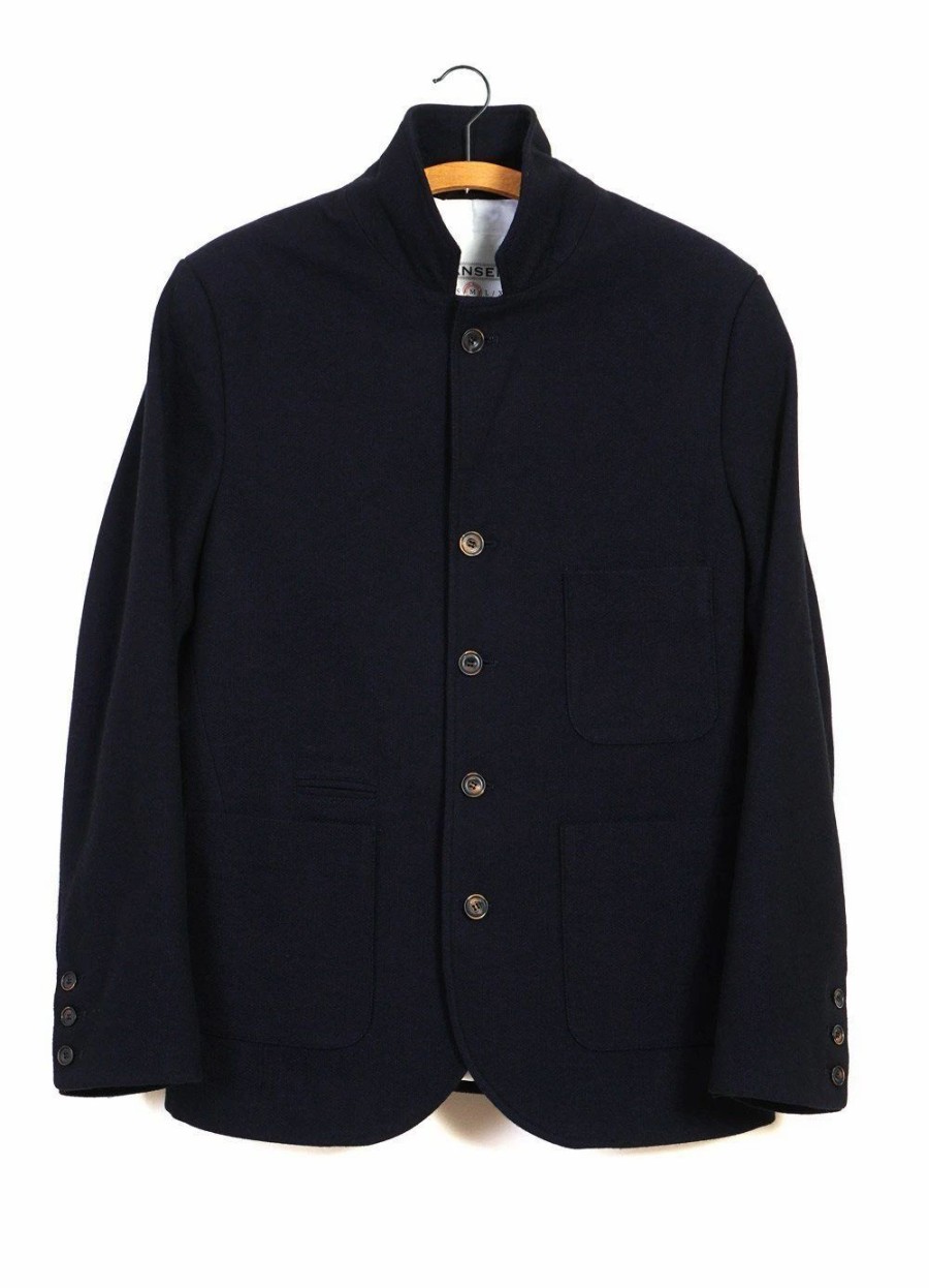 Tops * | Hansen Garments Anker | Four Button Classic Blazer | Deep Indigo