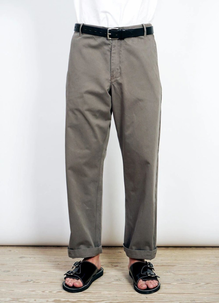 Bottoms * | Hansen Garments Terry | Casual Dyed Trousers| Sage