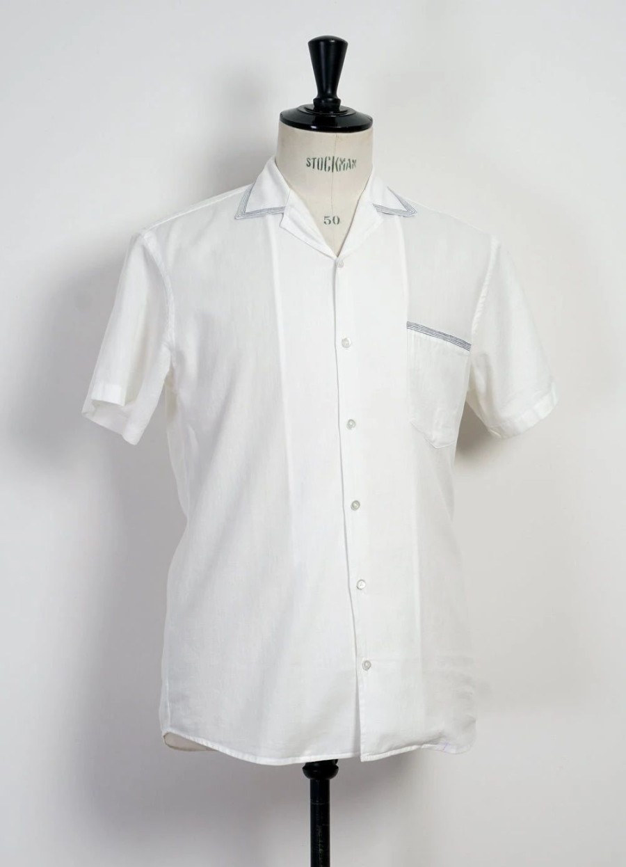 Tops * | Hansen Garments Jonny | Short Sleeve Shirt | White