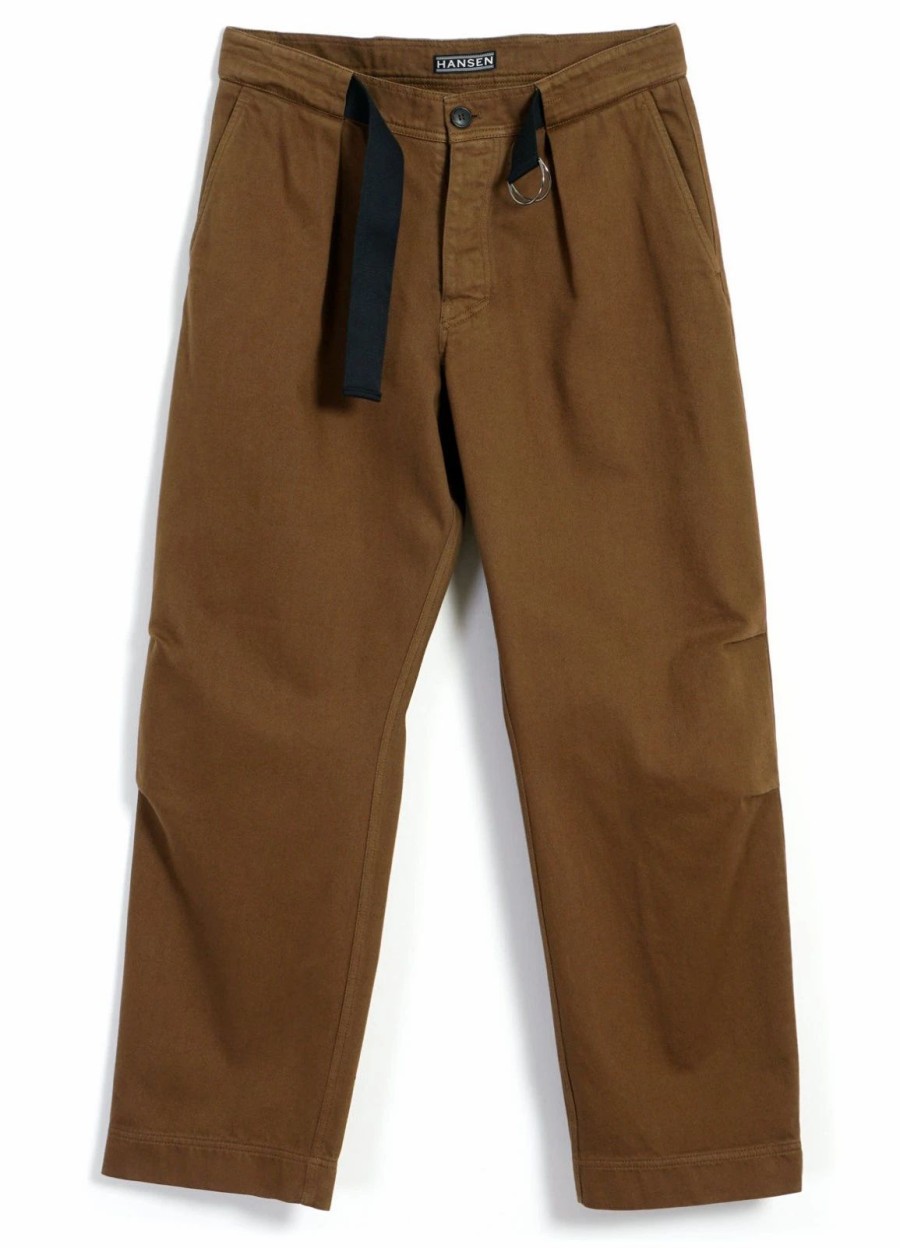 Bottoms * | Hansen Garments Karlo | Wide Cut Utility Trousers | Nut