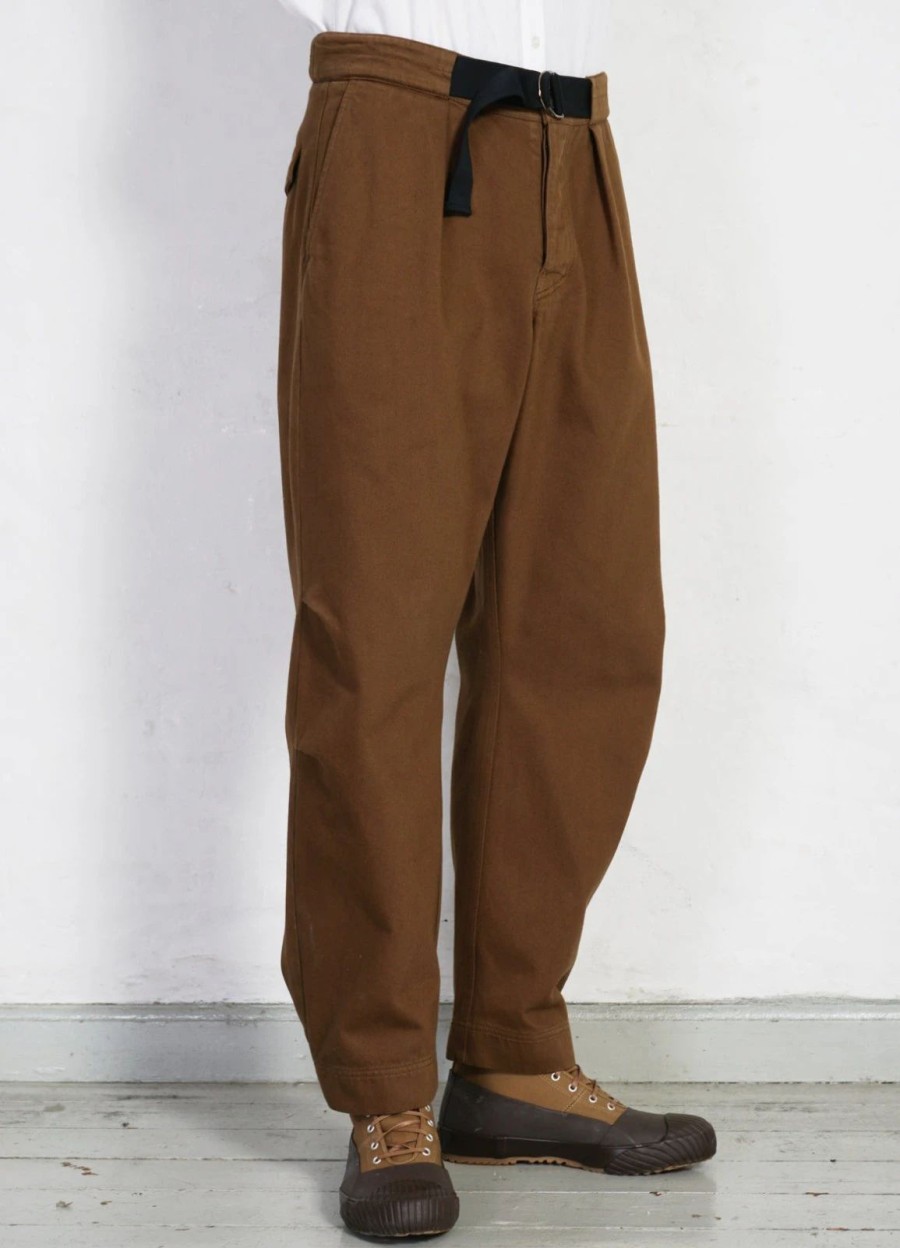 Bottoms * | Hansen Garments Karlo | Wide Cut Utility Trousers | Nut