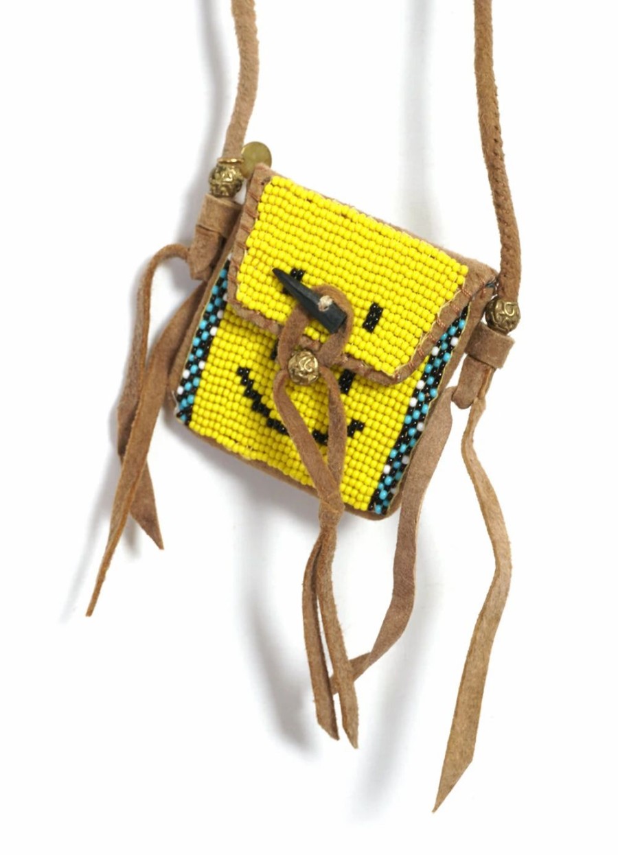 Accessories * | Kapital Pueblo | Deer Leather Charm | Yellow