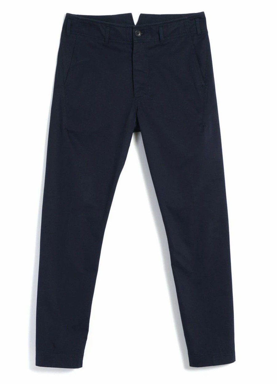 Bottoms * | Hansen Garments Svenning | Slim Fit Everyday Trousers | Navy Twill