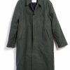 Tops * | Hansen Garments Morten | Long Windbreaker Coat | Dark Sage