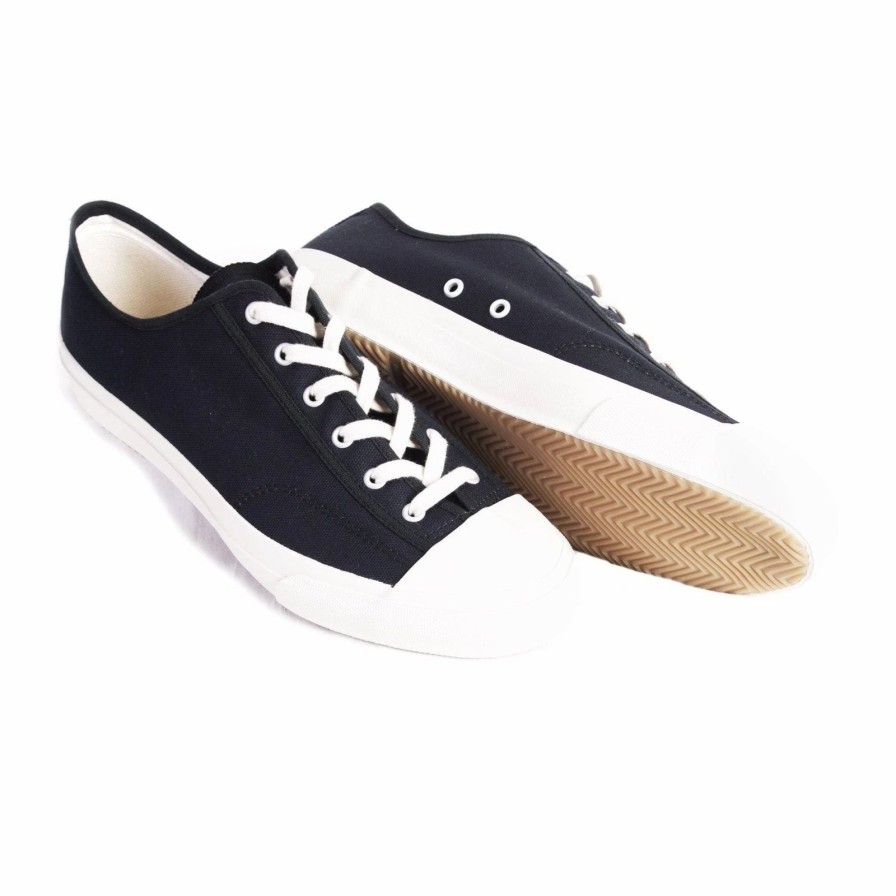 Footwear * | Moonstar Gym Classic | Canvas Vulcanised Sole Sneaker | Dark Navy