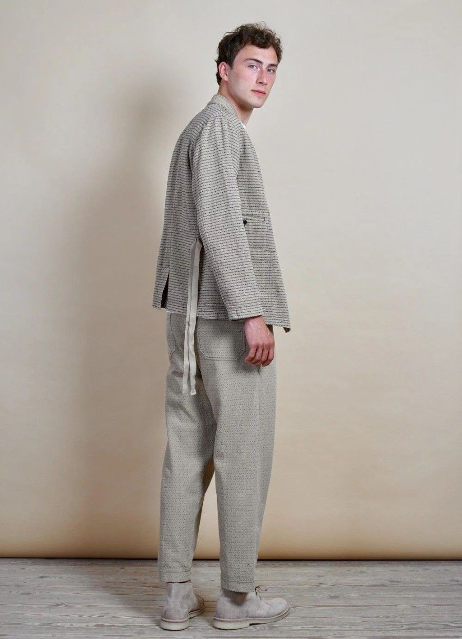 Bottoms * | Hansen Garments Trygve | Wide Cut Cropped Trousers | Beige