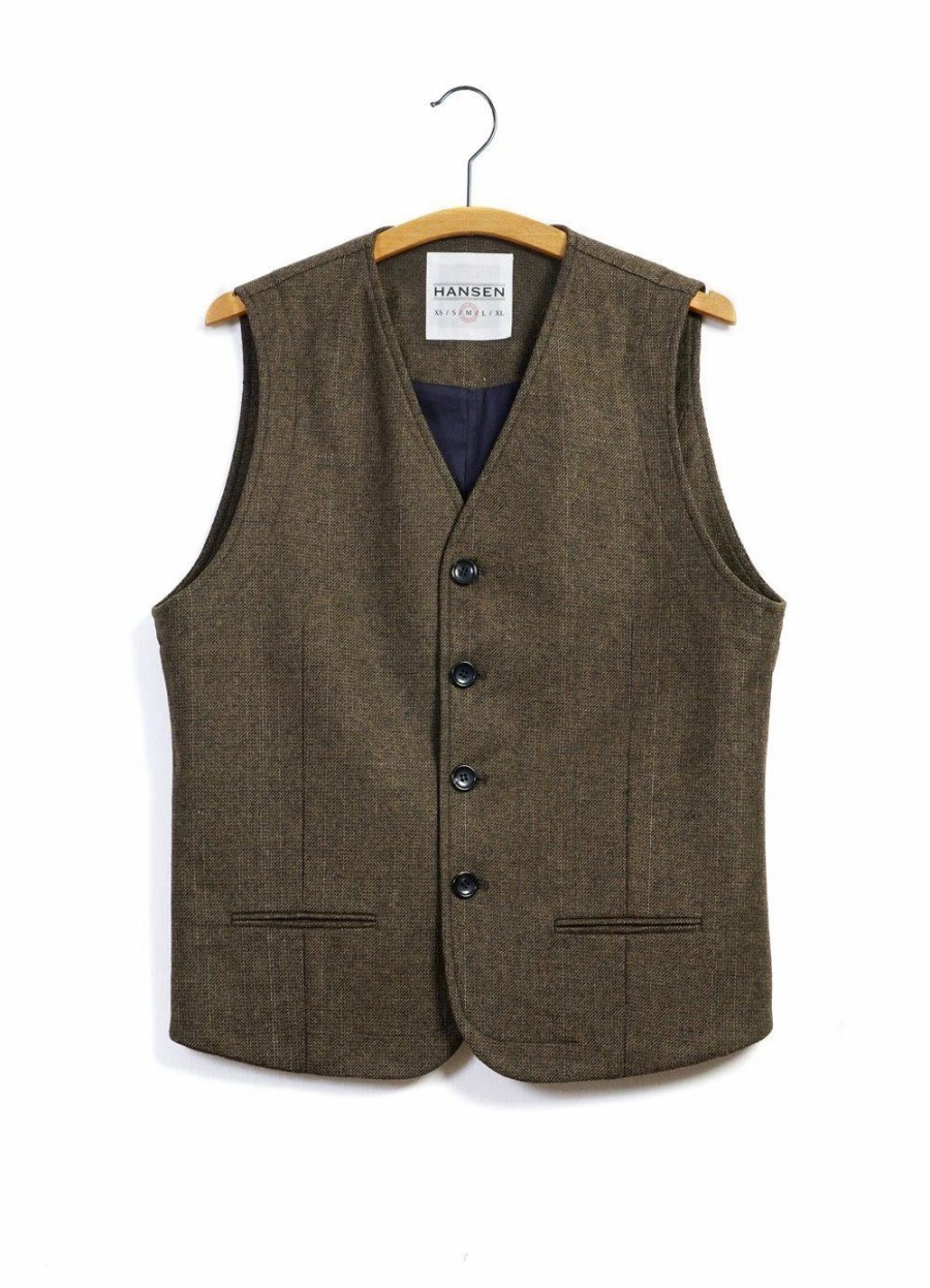 Tops * | Hansen Garments Daniel | Informal 4-Button Waistcoat | October