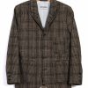 Tops * | Hansen Garments Anker | Four Button Classic Blazer | Checkered