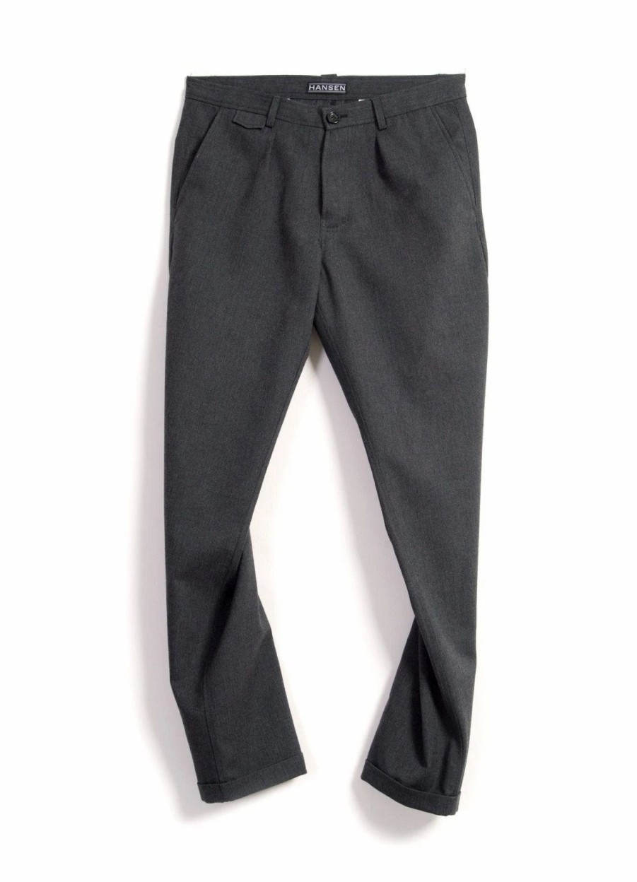 Bottoms * | Hansen Garments Frank | Regular Fit Trousers | Graphite