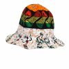 Accessories * | Monitaly Flop Hat | African Wax Block Print Hat | Rasta