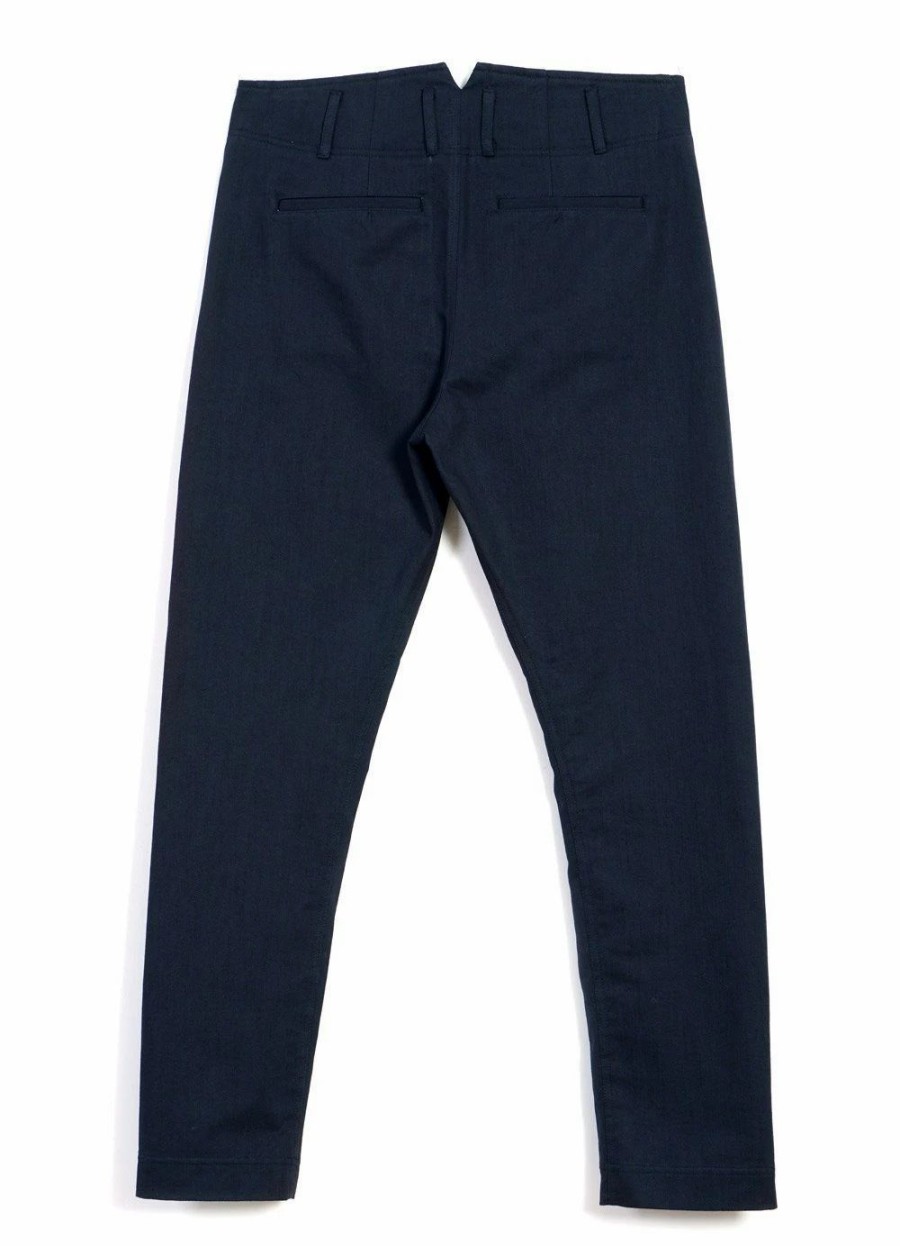 Bottoms * | Hansen Garments Svenning | Slim Fit Trousers | Navy