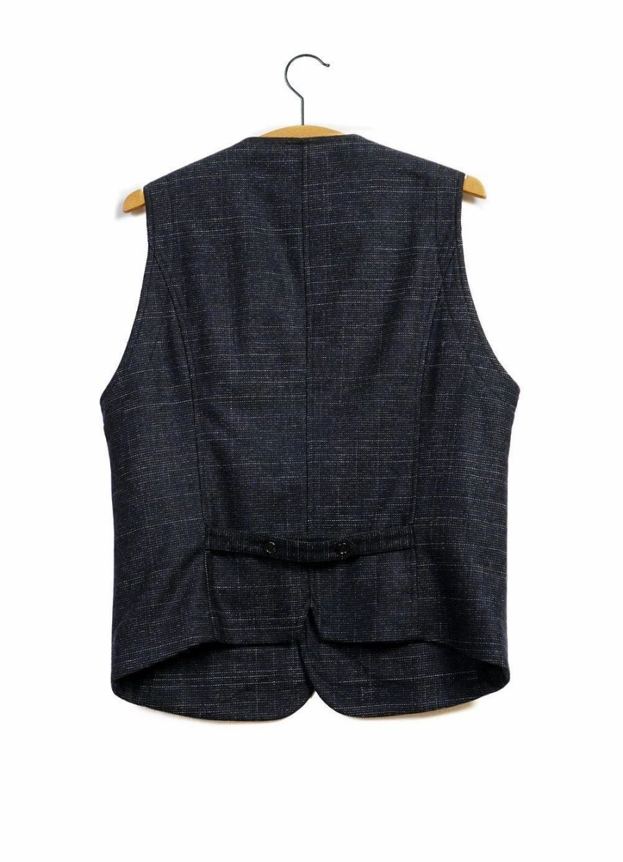 Tops * | Hansen Garments Daniel | Informal 4-Button Waistcoat | Midnight