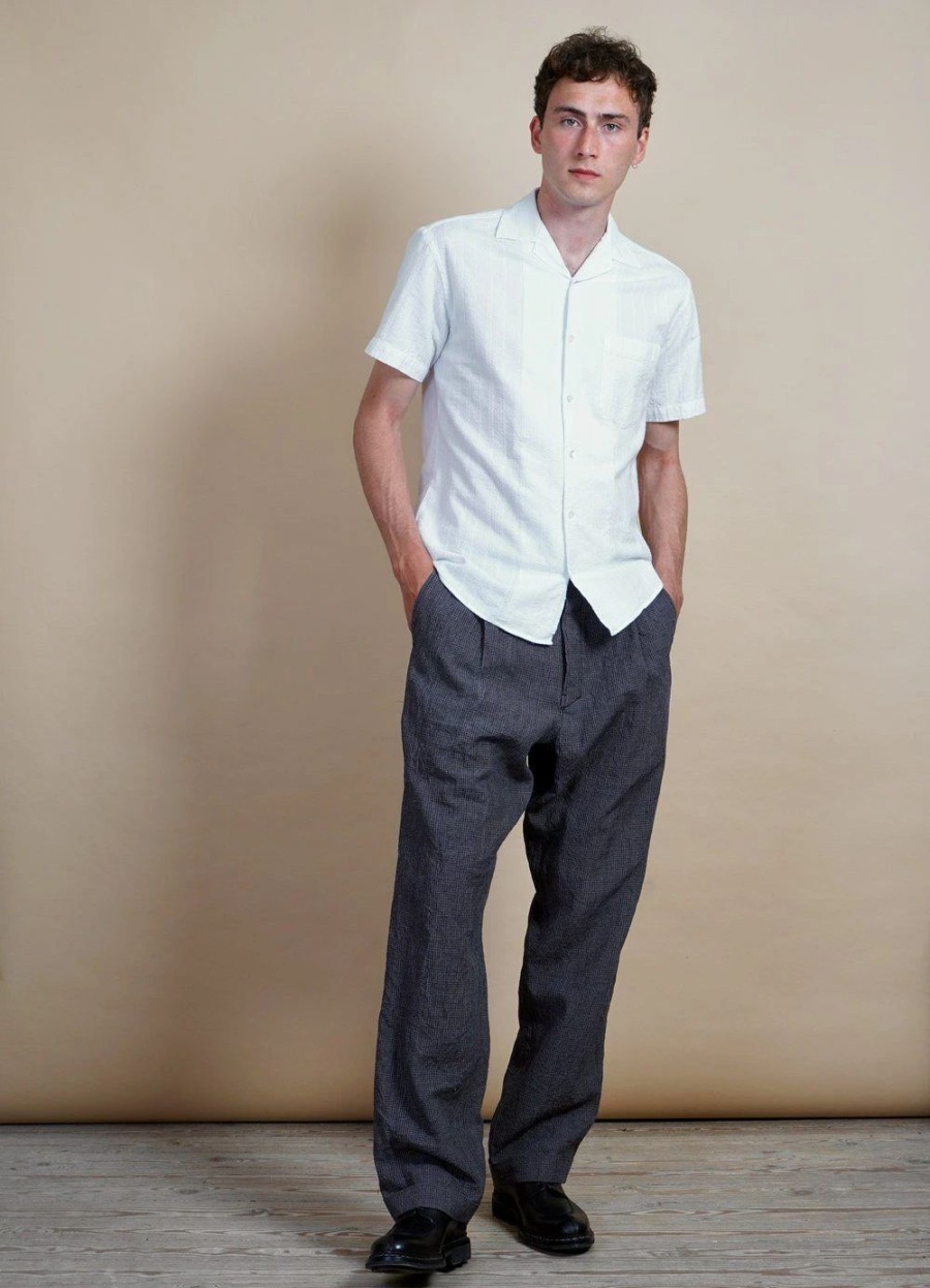 Bottoms * | Hansen Garments Sune | Pleated Wide Cut Trousers | River