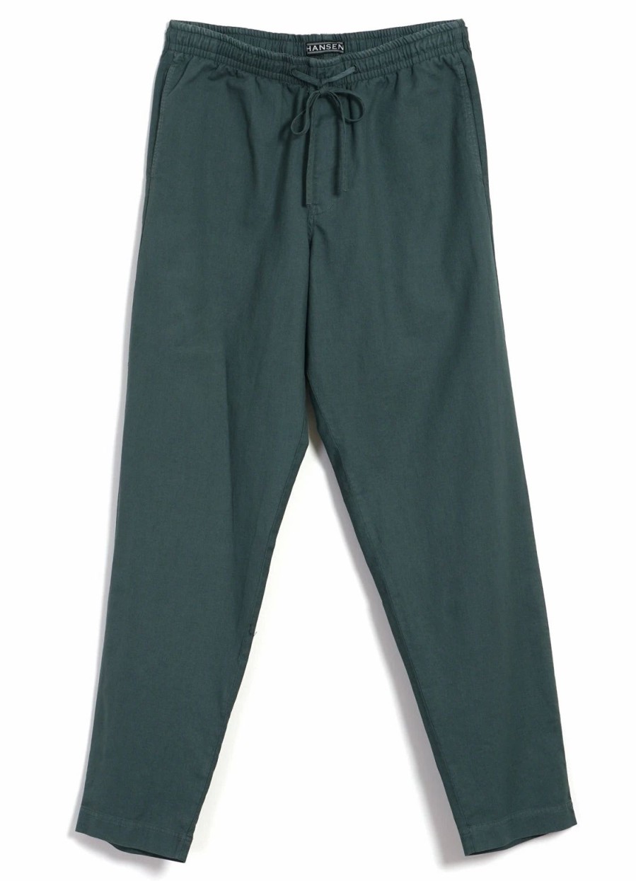 Bottoms * | Hansen Garments Jim | Casual Drawstring Trousers | Petrol