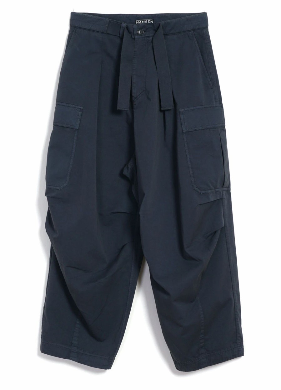 Bottoms * | Hansen Garments Benny | Super Wide Ballon Trousers | Blue Grey